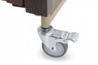 Кровать для лежачих больных с матрасом электрическая MED-MOS YG-1 (ЛДСП кор., 2В, 4 секции,Т/АТ, ДЛ)